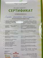 Сертификат сотрудника Егорова А.А.